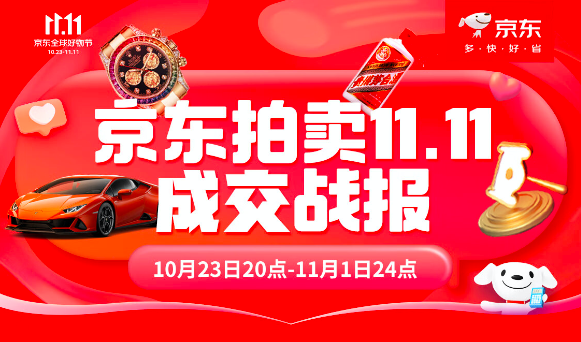 KAIYUN京东拍卖1111达成多个“小目标” 引领拍卖市场投资新风向(图1)