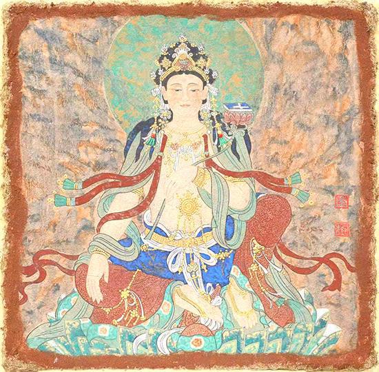 中国壁画艺术大师蔡树本瑰宝级kaiyun登陆入口开云作品参加2024法国奥林匹克拍卖会(图6)
