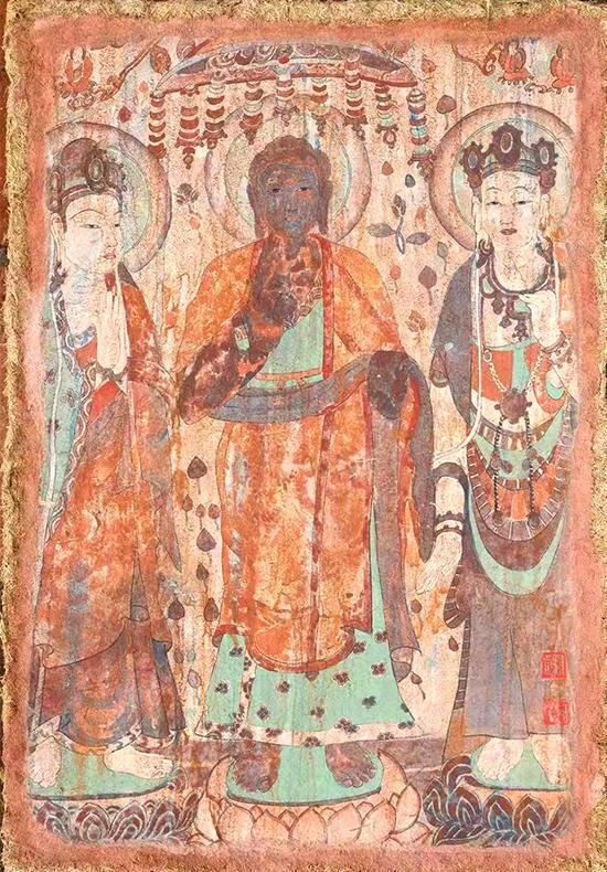 中国壁画艺术大师蔡树本瑰宝级kaiyun登陆入口开云作品参加2024法国奥林匹克拍卖会(图10)